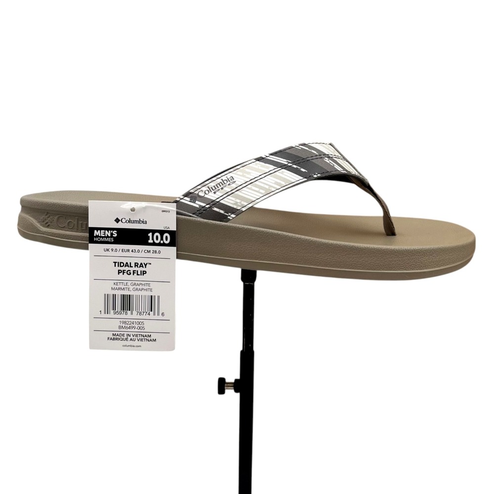 Columbia Men's Sport Flip Flop Thong Sandal Size 10 Kettle/Graphite Cushioned